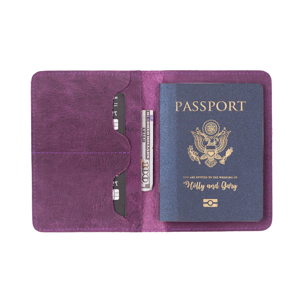 Viaggio Leather Passport Wallet - Image 21