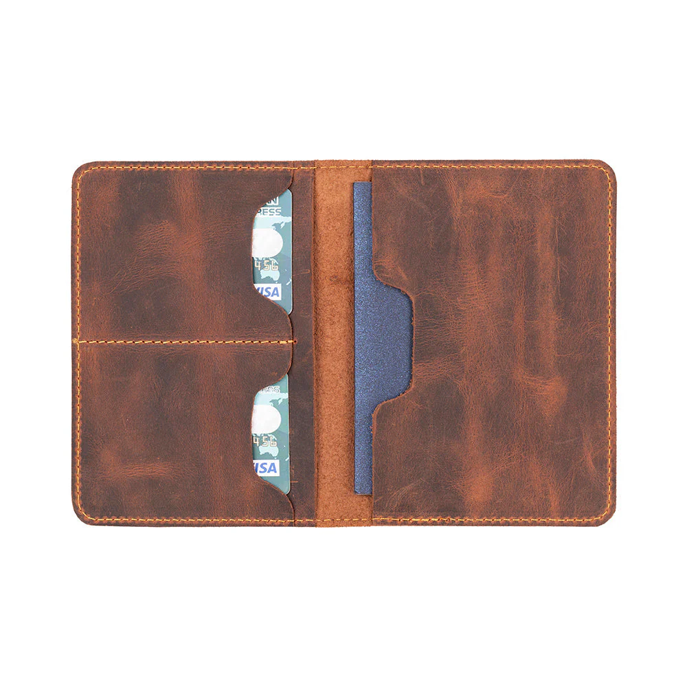 Viaggio Leather Passport Wallet - Image 3
