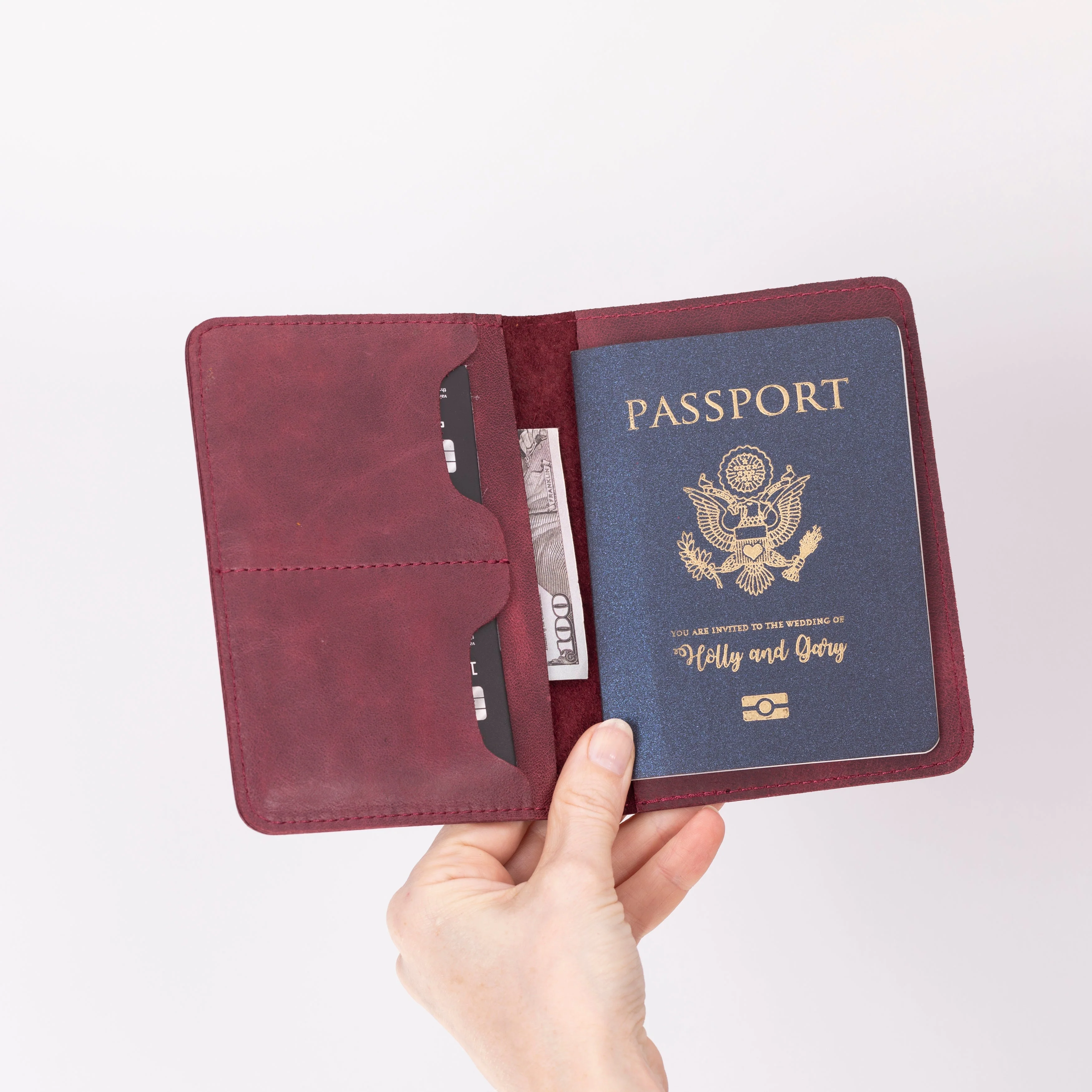 Viaggio Leather Passport Wallet - Image 64