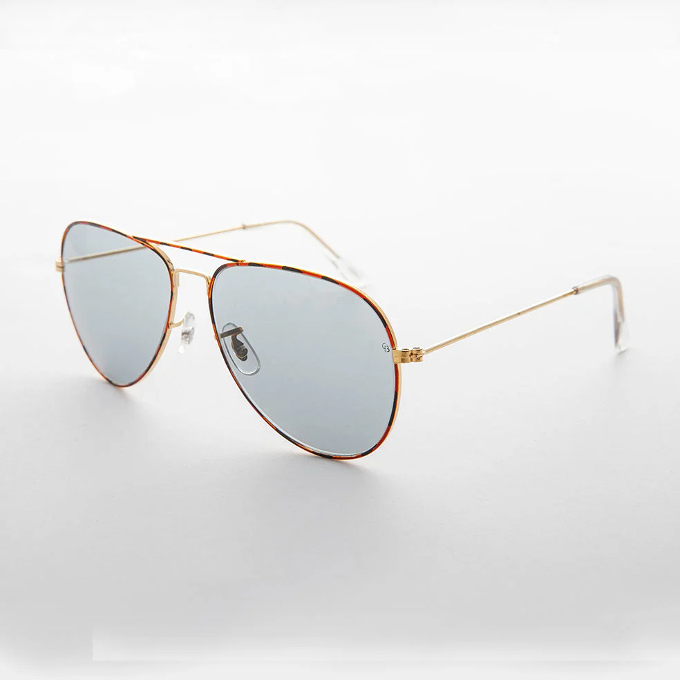 Vintage Aviator Sunglass Glass Photochromic Lens - Merlin 2 - Image 2
