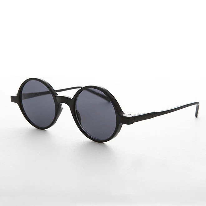 Vintage Retro Circle Acetate Plastic Round Sunglass - Sienna - Image 2