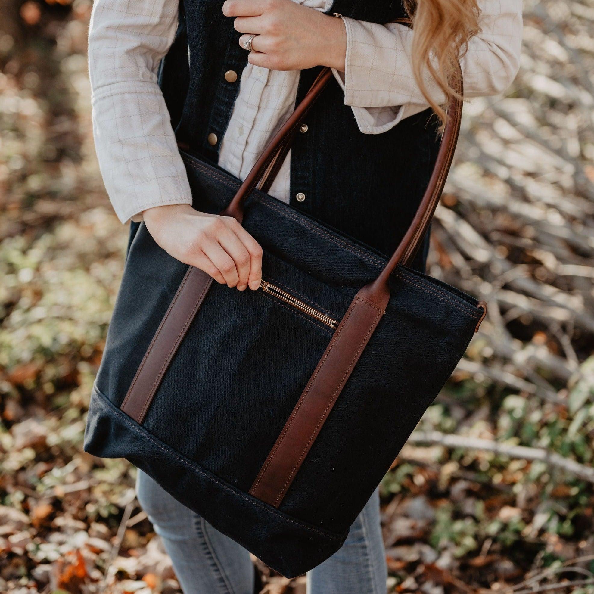 Voyager Waxed Canvas Tote - USA Made - Image 5