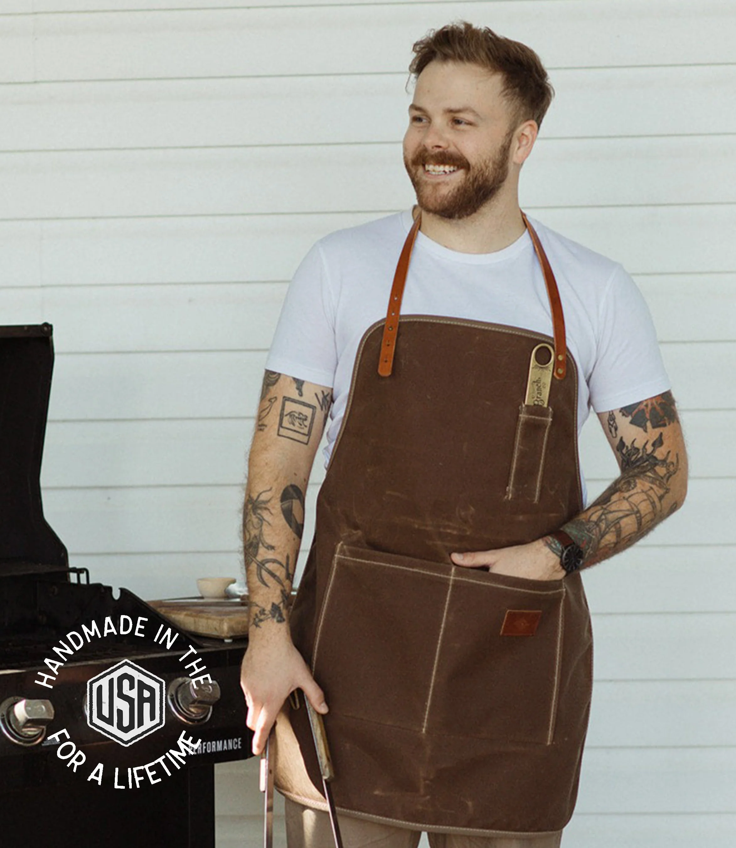 Waxed Canvas Apron - USA Made