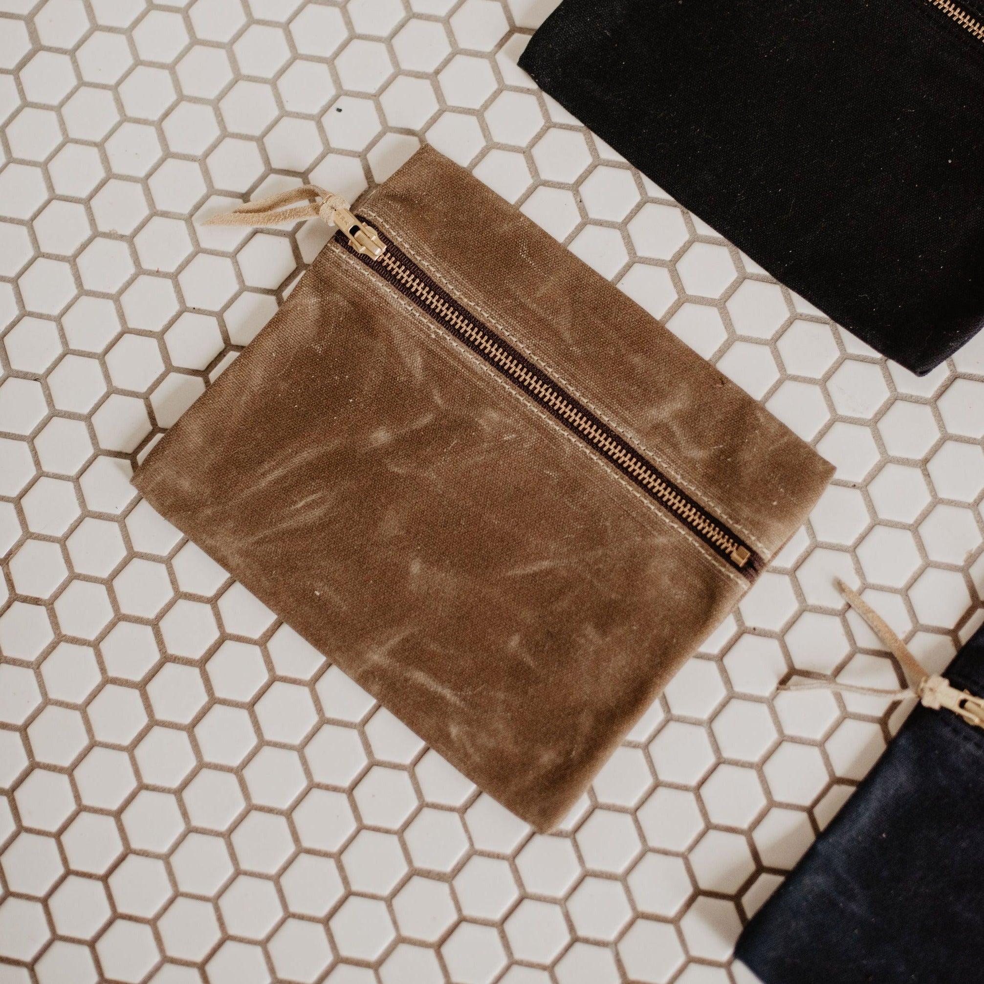 Waxed Canvas Utility Pouch - USA Made - Image 2