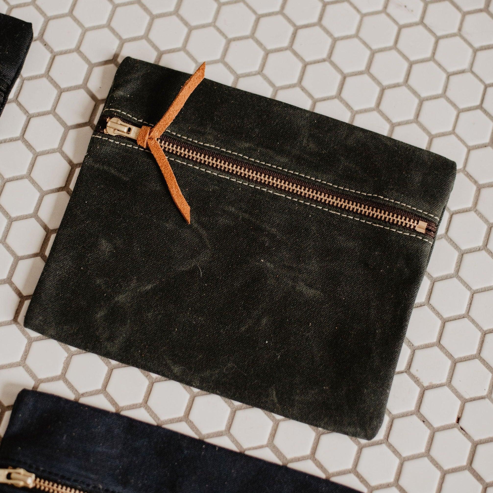 Waxed Canvas Utility Pouch - USA Made - Image 4