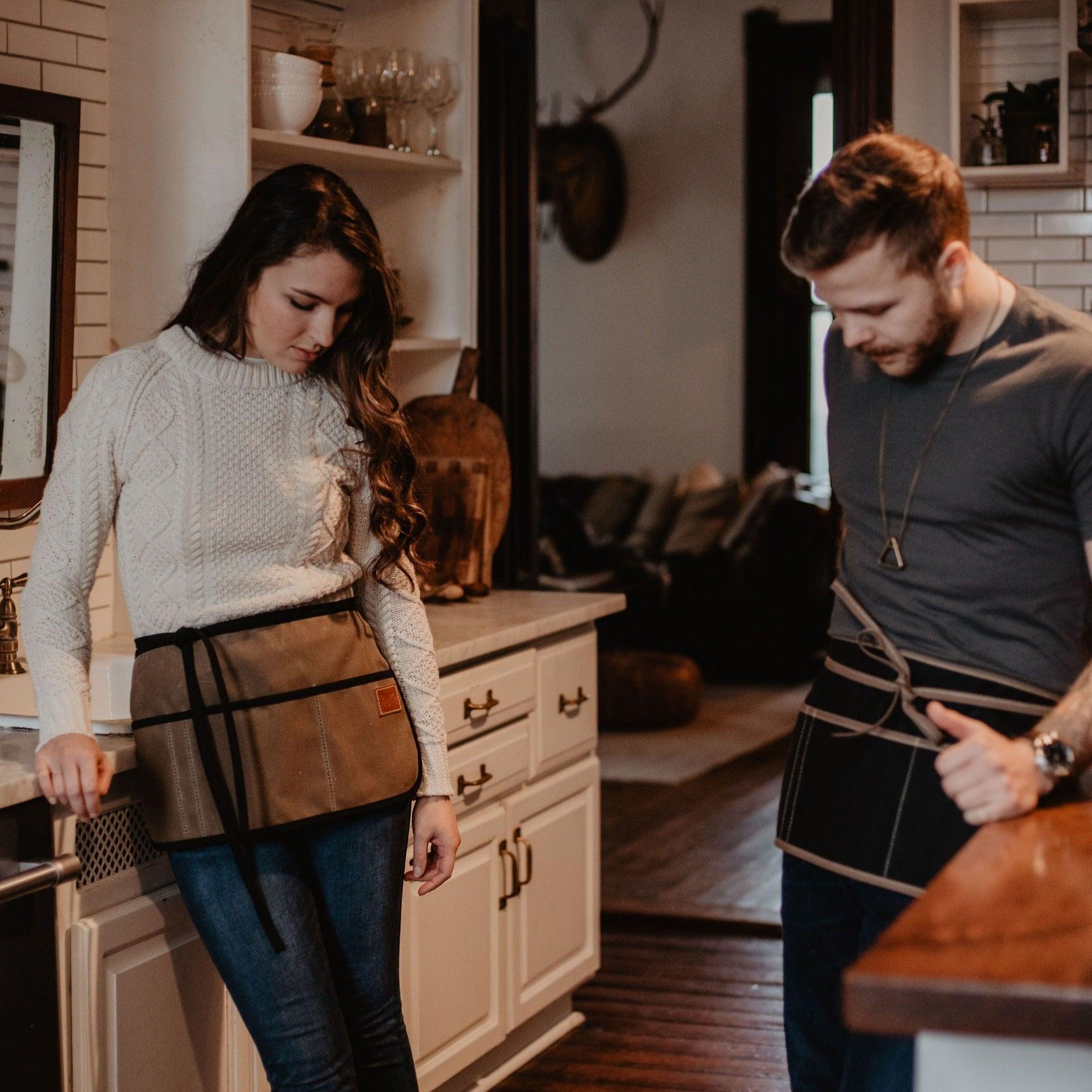 Waxed Canvas Waist Apron  - USA Made - Image 2
