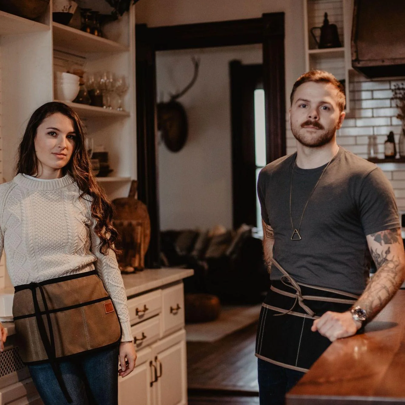 Waxed Canvas Waist Apron  - USA Made - Image 3
