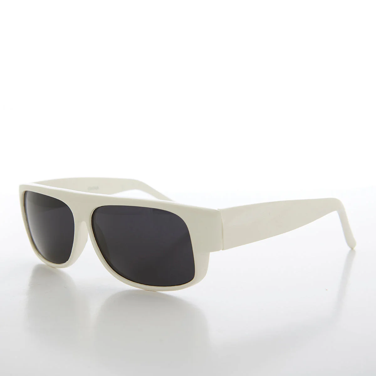 White Flat Top Vintage Sunglass - Jamal - Image 2