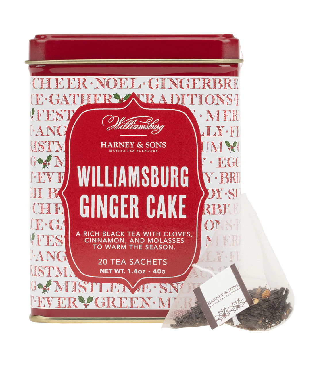 Williamsburg Ginger Cake, Tin of 20 Sachets - Image 4