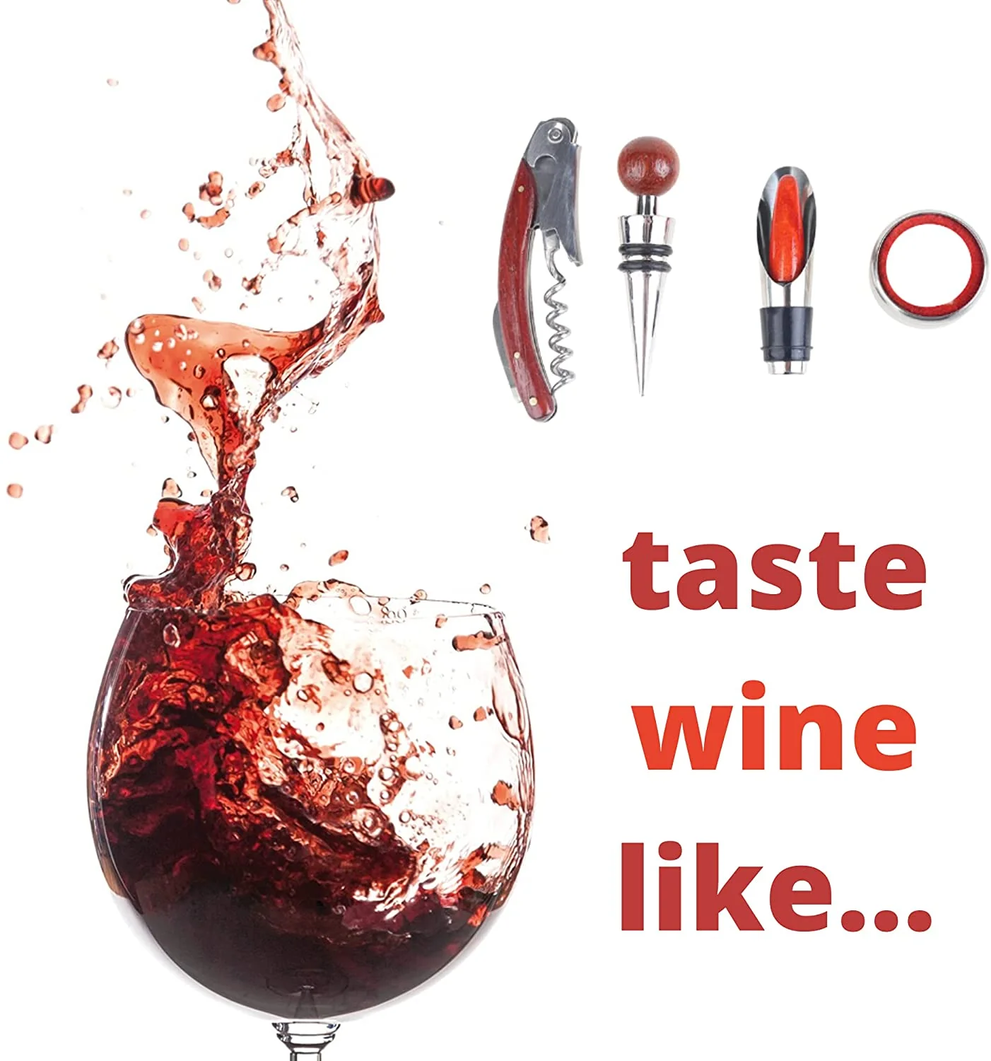Wine Accessories Set Of 4 Pcs Bottle Opener - Image 4