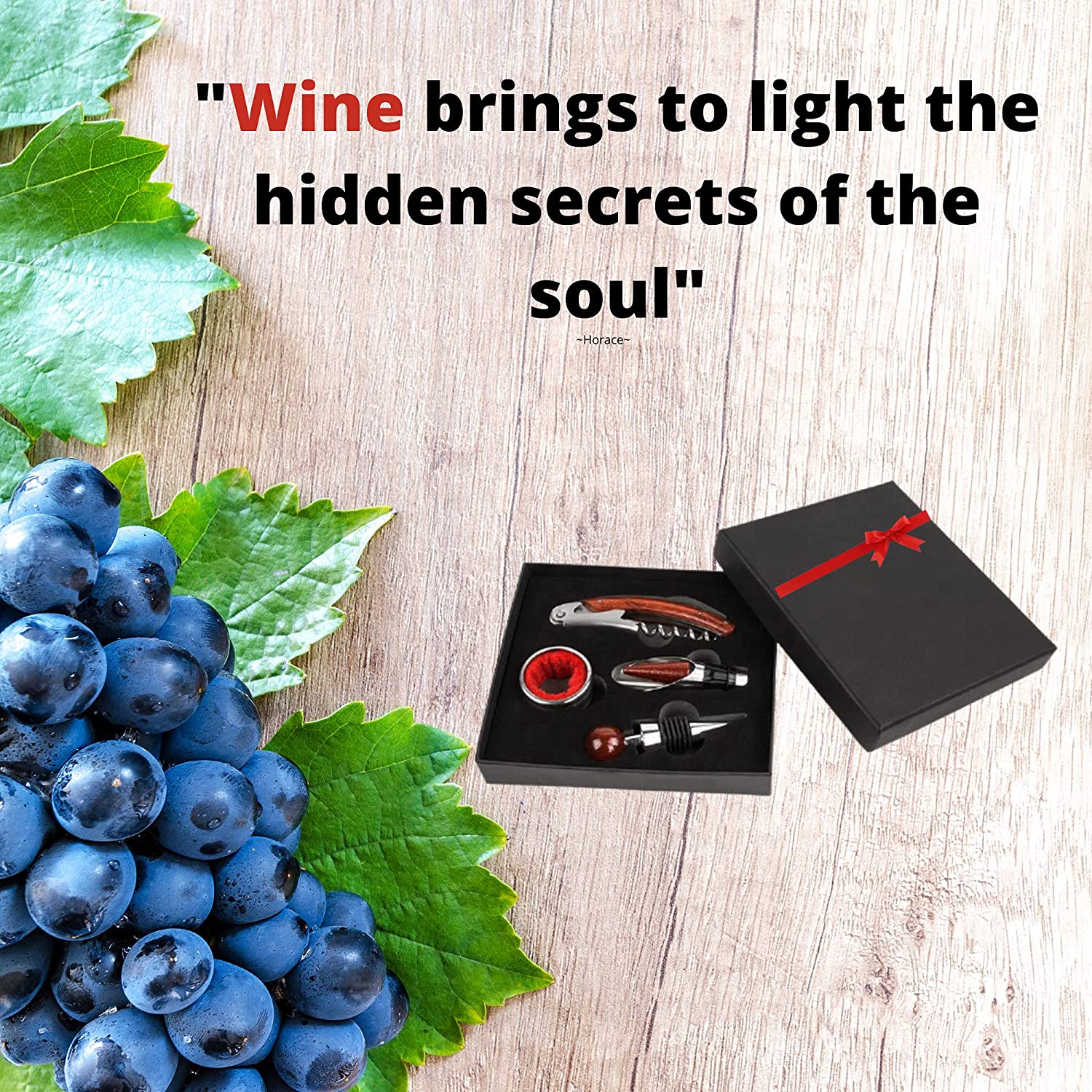 Wine Accessories Set Of 4 Pcs Bottle Opener - Image 5