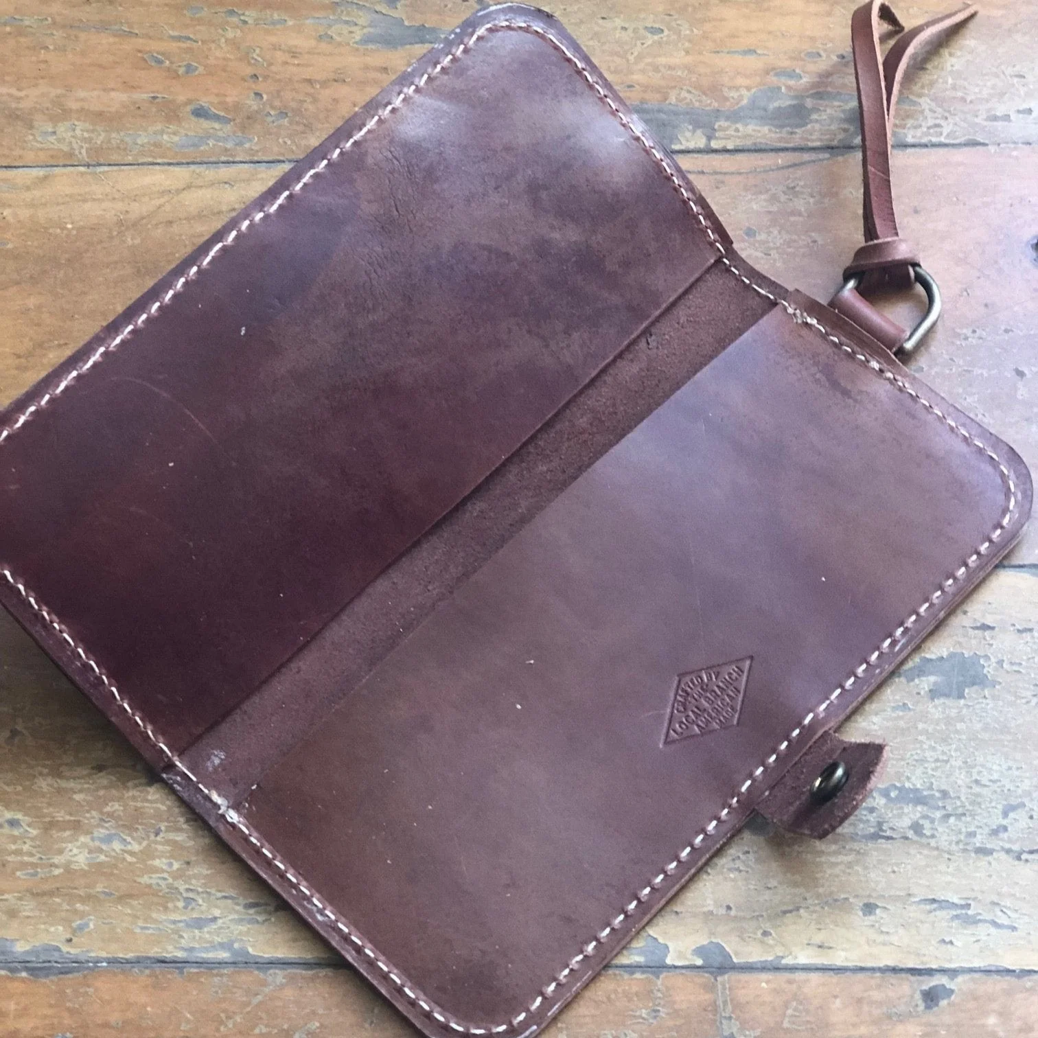 Woven Leather Fishtail Wallet - USA Made - Image 3
