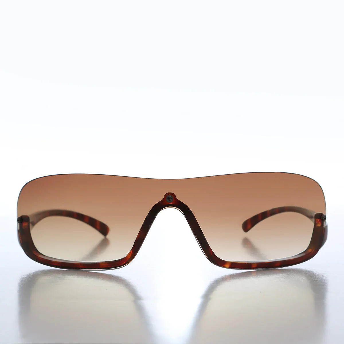 Wrap Around Semi-Rimless Vintage Sunglasses - Mahoney