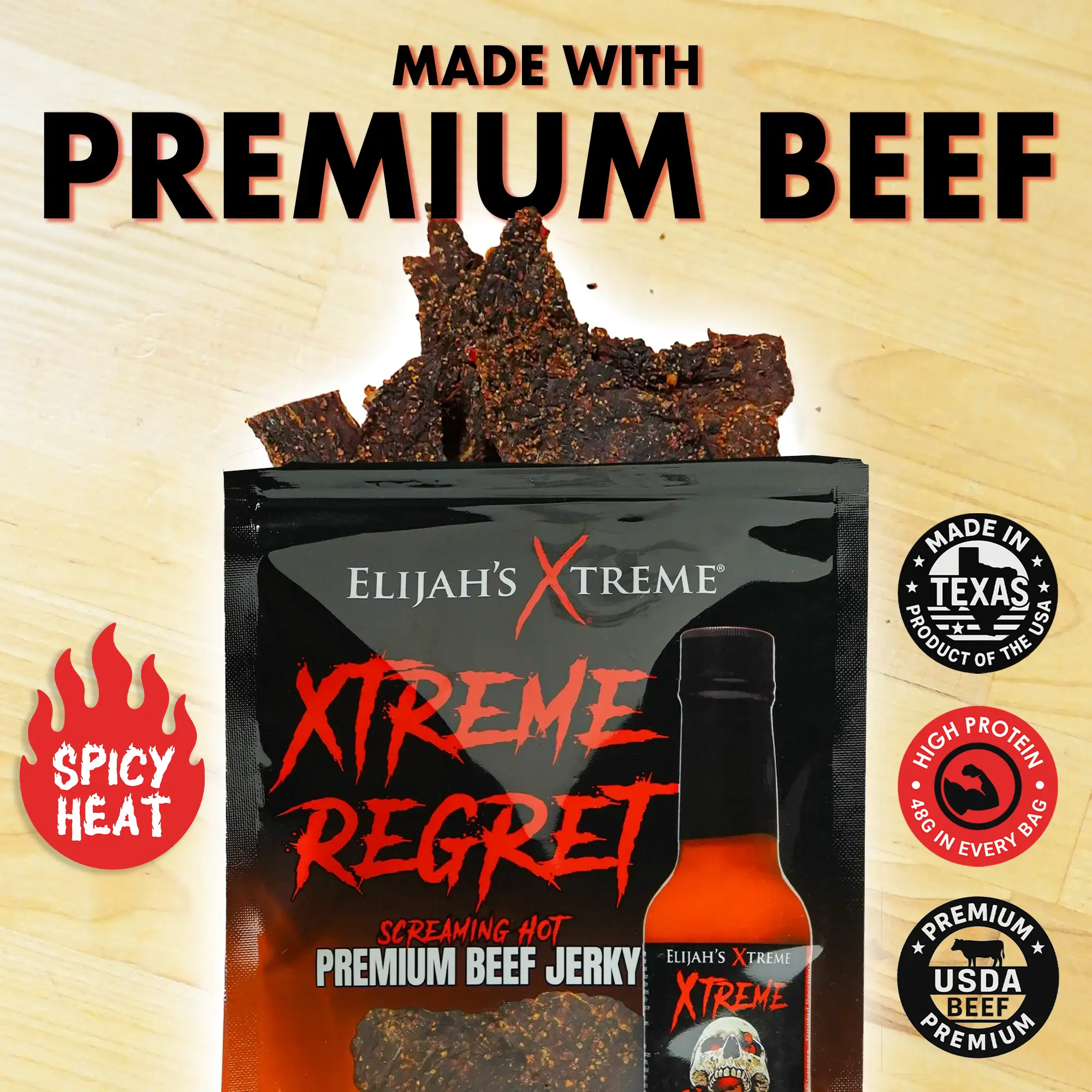 Xtreme Regret Spicy Beef Jerky - Image 2