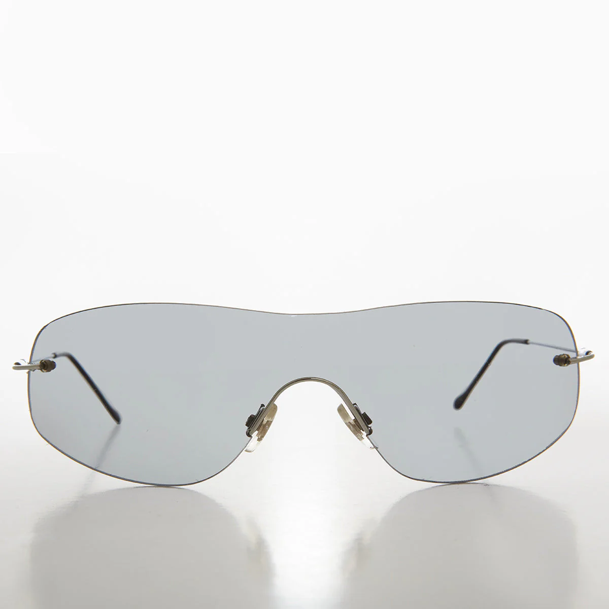 Y2K Rimless Shield Sunglasses - Stary