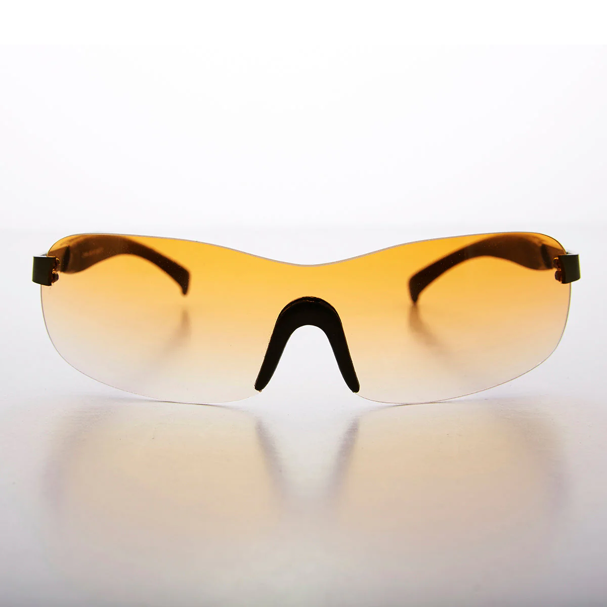 Y2K Wrap Shield Rimless Vintage Sunglass - Lance - Image 3