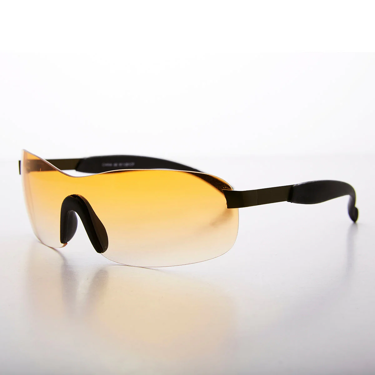 Y2K Wrap Shield Rimless Vintage Sunglass - Lance - Image 4