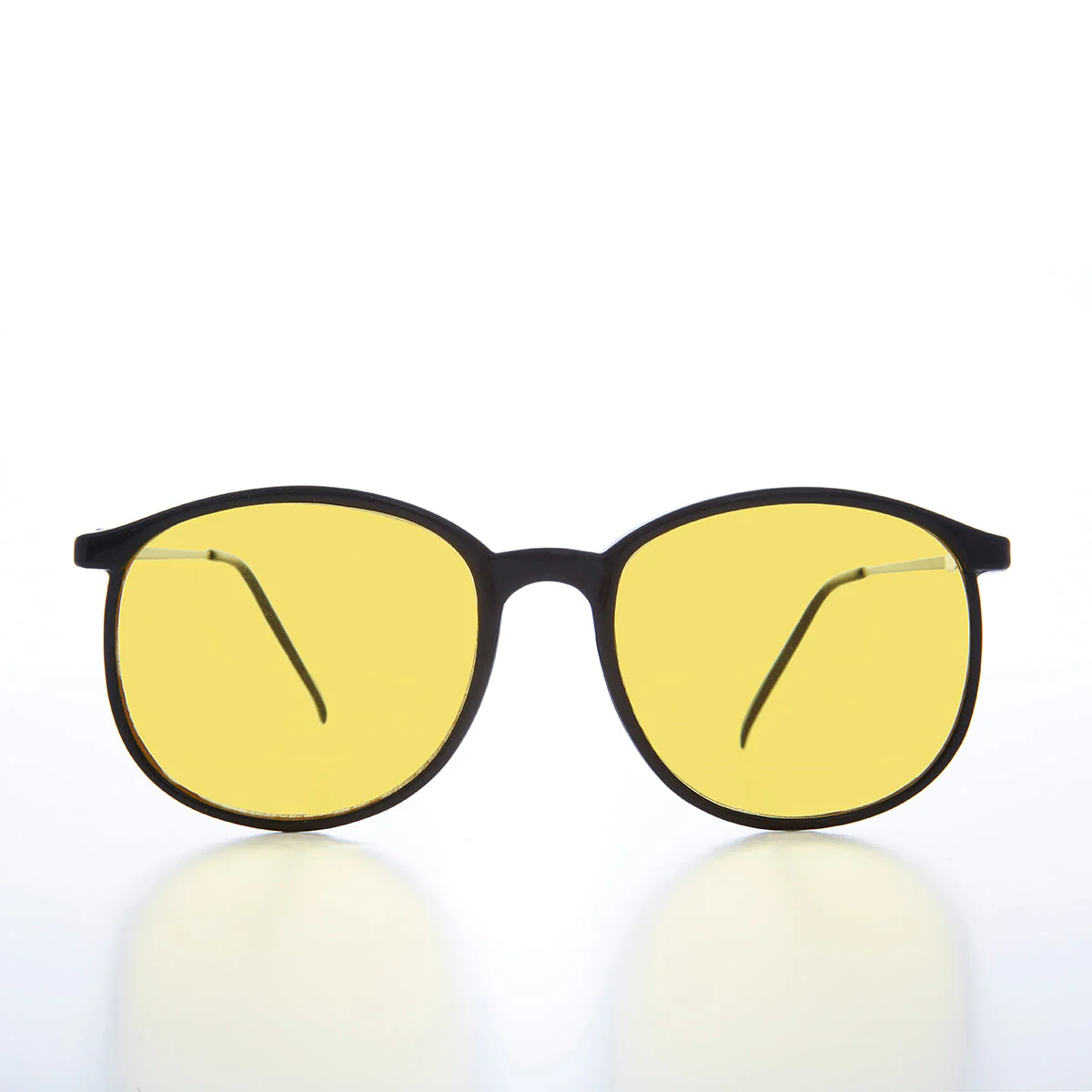 Yellow Lens Large Schoolboy Vintage Sunglass - PJ