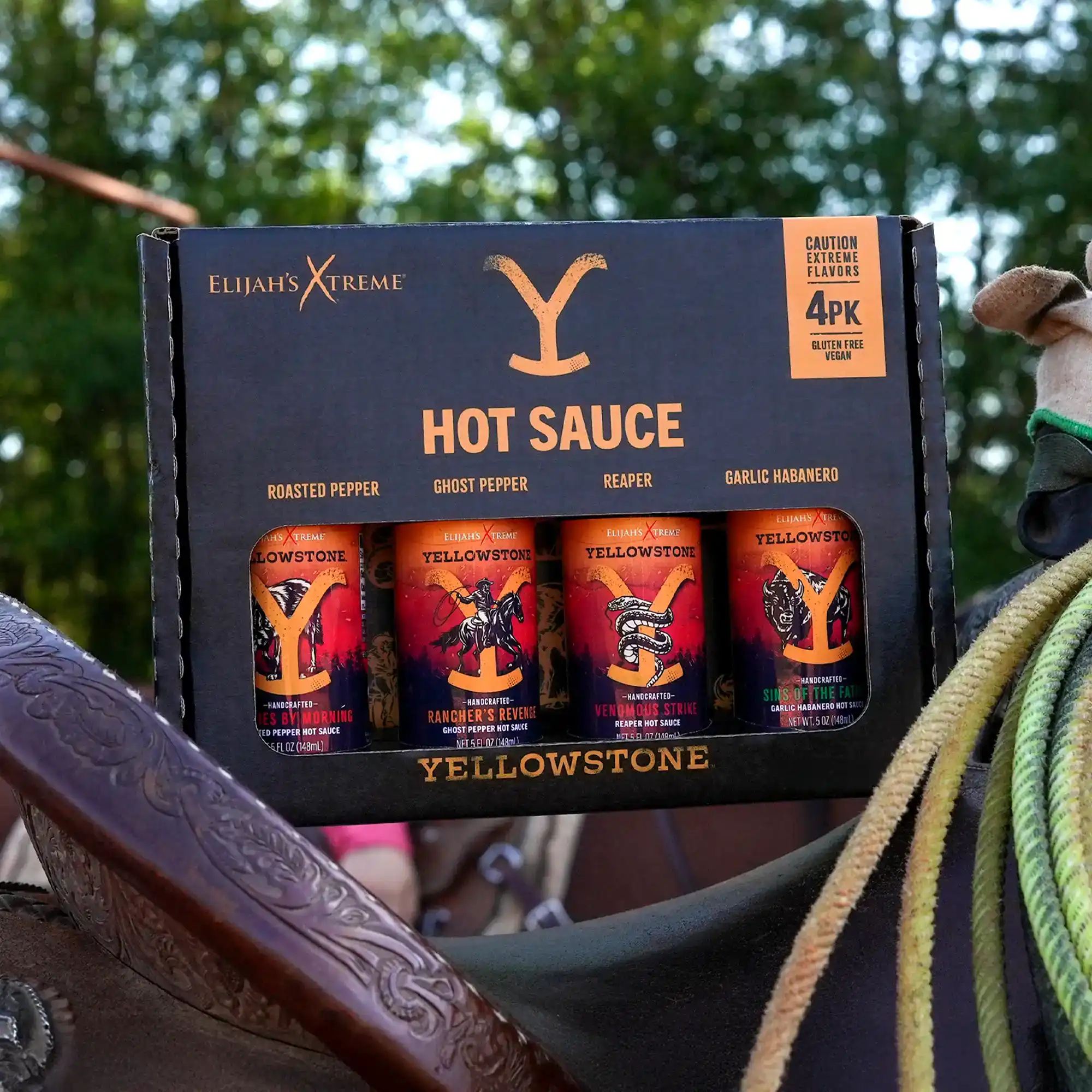 Yellowstone Hot Sauce Variety Pack 4 Bottles - Image 3