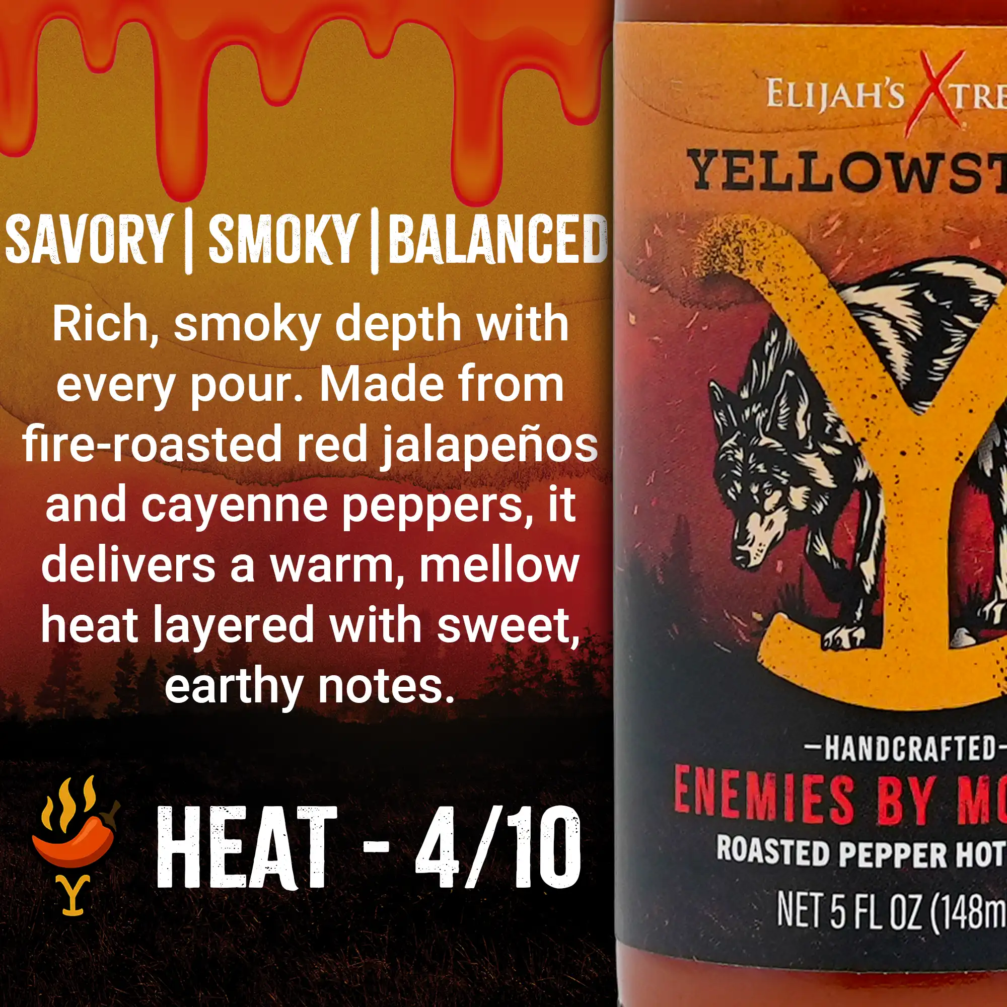 Yellowstone Hot Sauce Variety Pack 4 Bottles - Image 9