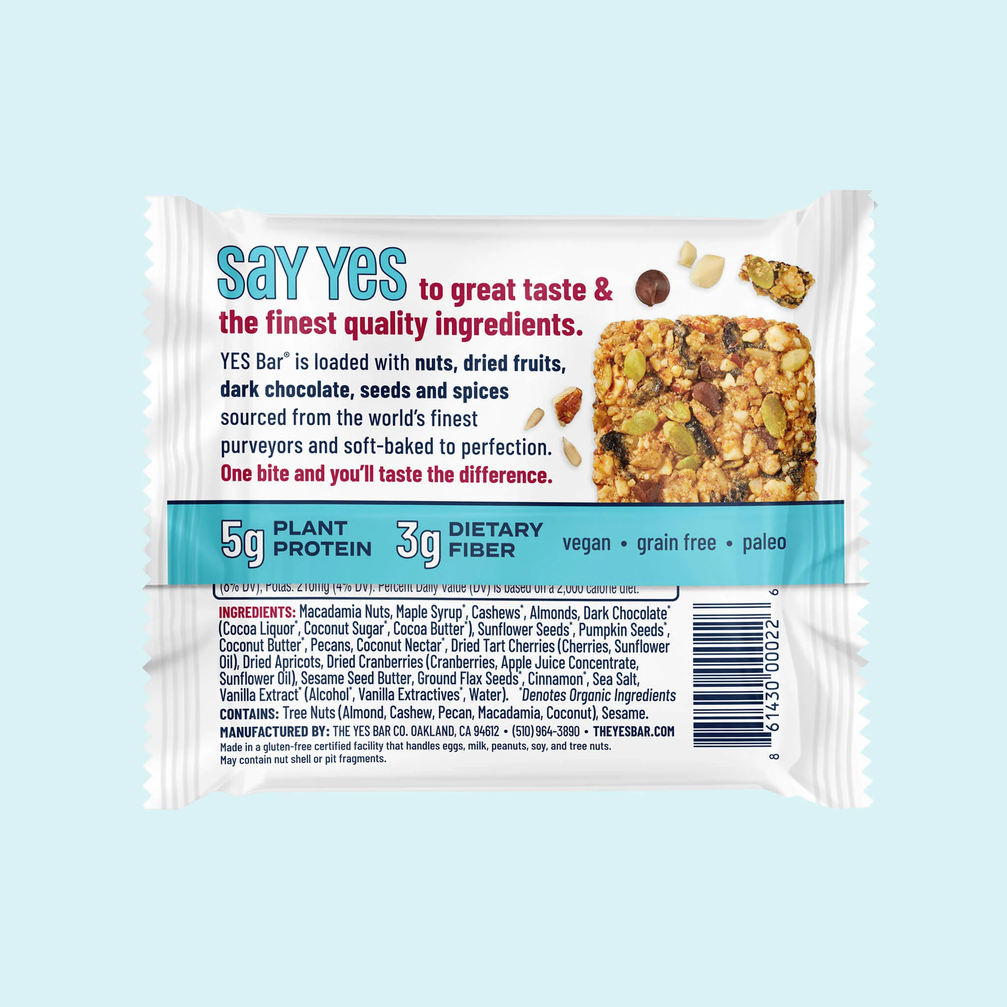 YES BAR® Macadamia Chocolate Pack - 6 Packs - Image 7